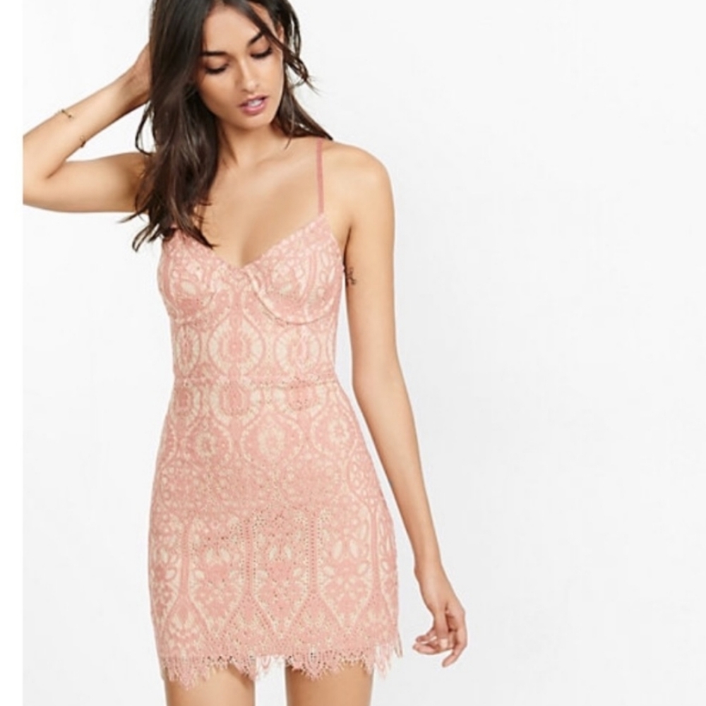 Corset Lace Dress | Express